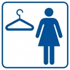 Szatnia damska - znak informacyjny - RA006 - RA006 Szatnia damska - znak informacyjny - RA006