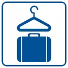 Szatnia z przechowaniem bagażu - znak informacyjny - RA004
