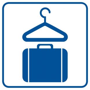 Szatnia z przechowaniem bagażu - znak informacyjny - RA004