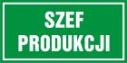 Szef produkcji - znak informacyjny - PB132