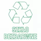 Szkło bezbarwne 1 - znak informacyjny, segregacja śmieci - PA060