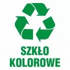 Szkło kolorowe 1 - znak informacyjny, segregacja śmieci - PA061