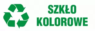 Szkło kolorowe 2 - znak informacyjny, segregacja śmieci - PA080