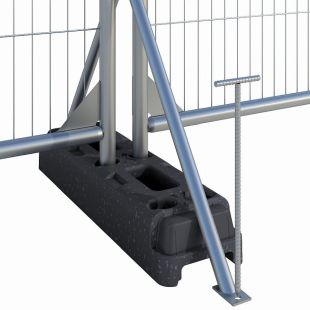 Szpilka do podpory ogrodzenia tymczsowego budowlanego