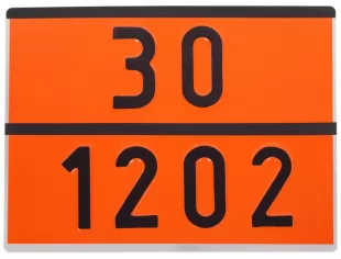 Tablica ADR 30x40cm - numeryczna - dowolna numeracja