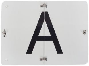 Tablica ADR A łamana, odblaskowa - transgraniczny transport odpadów 30x40cm