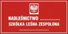 Tablica informacyjna o nadleśnictwie (z godłem państwowym) - znak, lasy - OB028