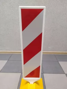 Tablica kierująca PCV U-6c U-6d - separator jezdni rozdzielający pasy ruchu, dwustronna, drogowa