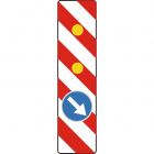 Tablica kierująca wysoka ze światłami U-21e metalowa