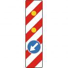 Tablica kierująca wysoka ze światłami U-21f metalowa