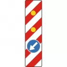 Tablica kierująca wysoka ze światłami U-21f metalowa