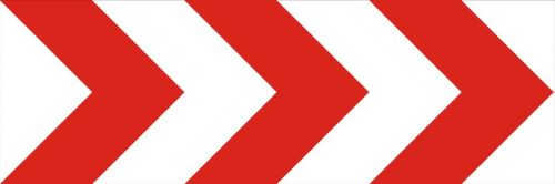 Tablica prowadząca - ciągła w prawo U-3c metalowa - Tablice prowadzące na zakrętach