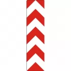 Tablica rozdzielająca kierunki ruchu przy wykonywaniu robót drogowych U-4c metalowa