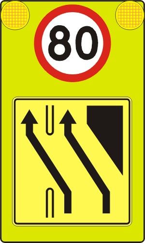 Tablica wcześnie ostrzegająca U-27 - Tablice ostrzegawcze i wcześnie ostrzegające