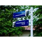 Tablica z numerem domu i ulicą - szyld, znak na zamówienie