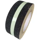 Taśma antypoślizgowa samoprzylepna na podłogę 2,5/5/10 cm x 18m - czarna z paskiem fluorescencyjnym - EP_ap_f_1 Taśma antypoślizgowa samoprzylepna na podłogę 2,5/5/10 cm x 18m - czarna z paskiem fluorescencyjnym