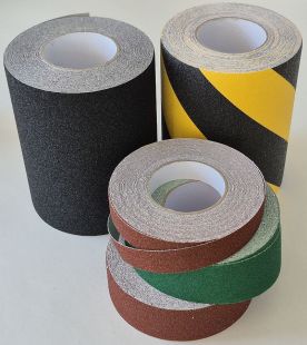 Taśma antypoślizgowa samoprzylepna na podłogę 2,5/5/10/15 cm x 18m - czarna