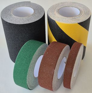 Taśma antypoślizgowa samoprzylepna na podłogę 2,5/5/10/15 cm x 18m - żółto-czarna