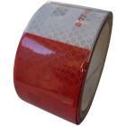 Taśma odblaskowa samoprzylepna konturowa-mikropryzmatyczna, biało-czerwona