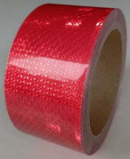 Taśma odblaskowa samoprzylepna konturowa-mikropryzmatyczna, czerwona