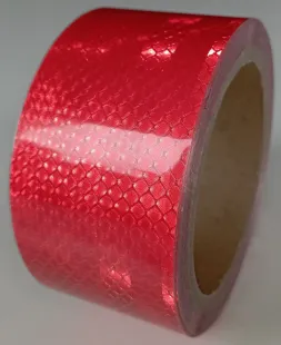 Taśma odblaskowa samoprzylepna konturowa-mikropryzmatyczna, czerwona