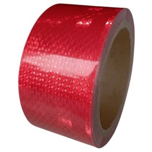 Taśma odblaskowa samoprzylepna konturowa-mikropryzmatyczna, czerwona