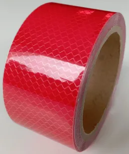 Taśma odblaskowa samoprzylepna konturowa-mikropryzmatyczna, czerwona