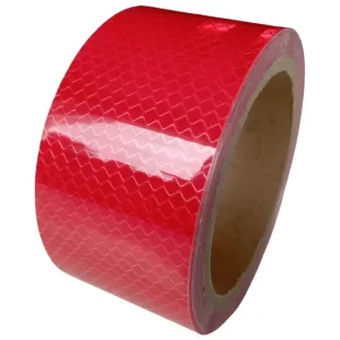 Taśma odblaskowa samoprzylepna konturowa-mikropryzmatyczna, czerwona