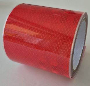 Taśma odblaskowa samoprzylepna konturowa-mikropryzmatyczna, czerwona