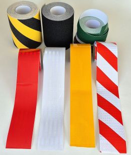 Taśma odblaskowa samoprzylepna konturowa-mikropryzmatyczna, czerwona