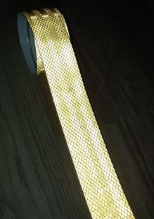 Taśma odblaskowa samoprzylepna konturowa-mikropryzmatyczna, żółta