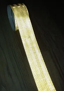 Taśma odblaskowa samoprzylepna konturowa-mikropryzmatyczna, żółta