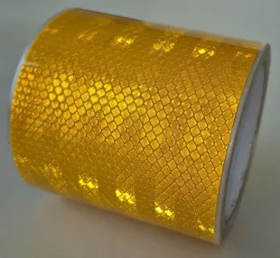 Taśma odblaskowa samoprzylepna konturowa-mikropryzmatyczna, żółta