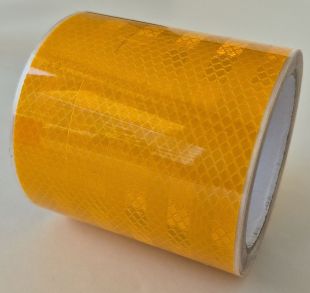 Taśma odblaskowa samoprzylepna konturowa-mikropryzmatyczna, żółta