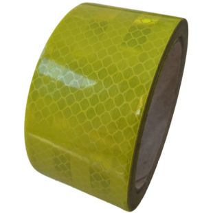 Taśma odblaskowa samoprzylepna konturowa-mikropryzmatyczna, żółta, neon