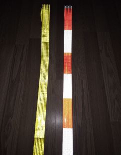 Taśma odblaskowa samoprzylepna konturowa-mikropryzmatyczna, żółta, neon