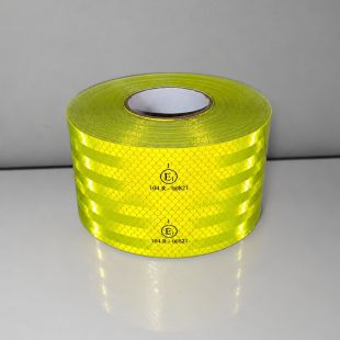 Taśma odblaskowa samoprzylepna konturowa-mikropryzmatyczna, żółta, neon