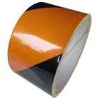 Taśma ostrzegawcza, odblaskowa, samoprzylepna, żółto-czarna