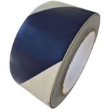 Taśma samoprzylepna na podłogę 5/10 cm x 33m - biało-niebieska - Samoprzylepne taśmy podłogowe