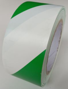 Taśma samoprzylepna na podłogę 5/10 cm x 33m - biało-zielona