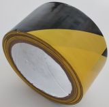 Taśma samoprzylepna na podłogę 5/10 cm x 33m - żółto-czarna - Oznakowanie prac na wysokościach