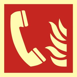 Telefon alarmowania pożarowego - znak przeciwpożarowy ppoż - BAF006