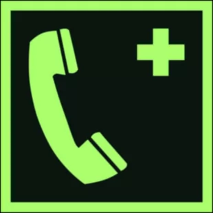 Telefon alarmowy - znak ewakuacyjny - AAE004