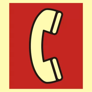 Telefon awaryjny - znak morski - FA023