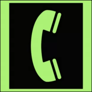 Telefon awaryjny - znak morski - FA023