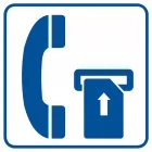 Telefon na kartę magnetyczną - znak informacyjny - RA034