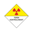 Teren kontrolowany - znak bezpieczeństwa, ostrzegający, promieniowanie - KA007 - KA007 Teren kontrolowany - znak bezpieczeństwa, ostrzegający, promieniowanie - KA007