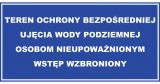 Teren ochrony bezpośredniej ujęcia wody podziemnej - Znaki ochrony przyrody Teren ochrony bezpośredniej ujęcia wody podziemnej - Znaki ochrony przyrody