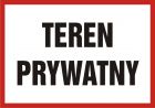 Teren prywatny - znak informacyjny - PB092