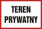 Teren prywatny - znak informacyjny - PB092 - PB092 Teren prywatny - znak informacyjny - PB092